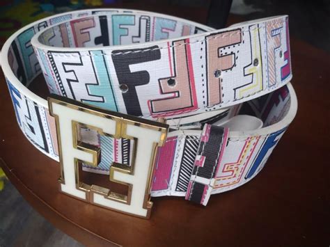 fendi colorful belt|authentic fendi belt.